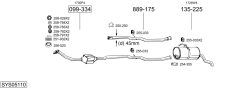 BOSAL SYS05110 — Выхлопная система в сборе