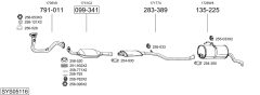 BOSAL SYS05116 — Выхлопная система в сборе