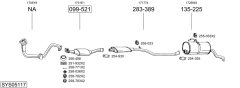 BOSAL SYS05117 — Выхлопная система в сборе