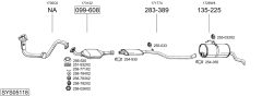 BOSAL SYS05118 — Выхлопная система в сборе