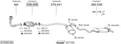 BOSAL SYS05184 — Sistem de evacuare complet