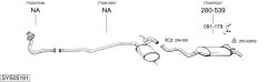 BOSAL SYS05191 — Sistem de evacuare complet