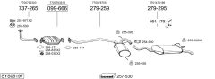 BOSAL SYS05197 — Sistem de evacuare complet