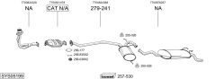BOSAL SYS05199 — Sistem de evacuare complet