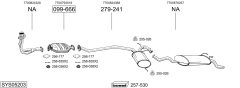 BOSAL SYS05203 — Sistem de evacuare complet