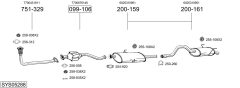 BOSAL SYS05288 — Sistem de evacuare complet