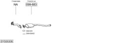 BOSAL SYS05308 — Sistem de evacuare complet