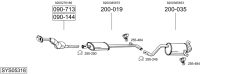 BOSAL SYS05318 — Выхлопная система в сборе