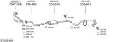 BOSAL SYS05320 — Выхлопная система в сборе