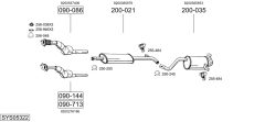 BOSAL SYS05322 — Выхлопная система в сборе