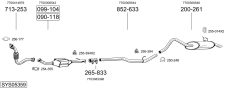 BOSAL SYS05359 — Выхлопная система в сборе