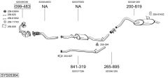 BOSAL SYS05364 — Выхлопная система в сборе