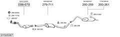 BOSAL SYS05367 — Выхлопная система в сборе