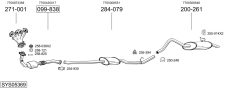 BOSAL SYS05369 — Выхлопная система в сборе