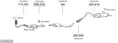 BOSAL SYS05370 — Выхлопная система в сборе