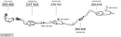 BOSAL SYS05371 — Выхлопная система в сборе