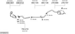BOSAL SYS05373 — Выхлопная система в сборе