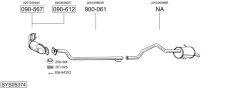 BOSAL SYS05374 — Выхлопная система в сборе