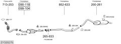 BOSAL SYS05376 — Выхлопная система в сборе