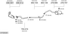 BOSAL SYS05391 — Выхлопная система в сборе