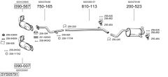 BOSAL SYS05791 — Выхлопная система в сборе