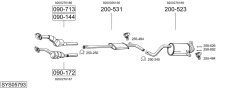 BOSAL SYS05793 — Выхлопная система в сборе