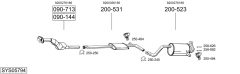BOSAL SYS05794 — Выхлопная система в сборе