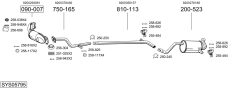 BOSAL SYS05795 — Выхлопная система в сборе