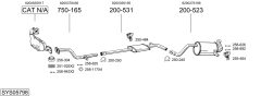 BOSAL SYS05798 — Выхлопная система в сборе