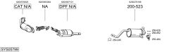 BOSAL SYS05799 — Выхлопная система в сборе