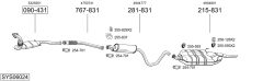 BOSAL SYS06024 — Выхлопная система в сборе