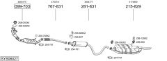 BOSAL SYS06027 — Выхлопная система в сборе