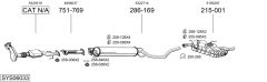 BOSAL SYS06033 — Выхлопная система в сборе