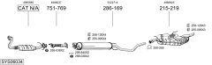 BOSAL SYS06034 — Выхлопная система в сборе