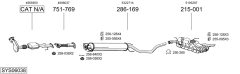BOSAL SYS06038 — Выхлопная система в сборе