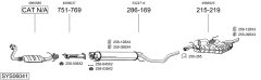 BOSAL SYS06041 — Выхлопная система в сборе