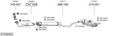 BOSAL SYS06042 — Выхлопная система в сборе