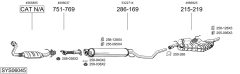BOSAL SYS06045 — Выхлопная система в сборе