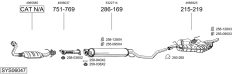 BOSAL SYS06047 — Выхлопная система в сборе