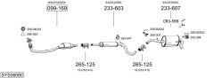 BOSAL SYS06080 — Sistem de evacuare complet