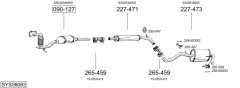 BOSAL SYS06083 — Sistem de evacuare complet