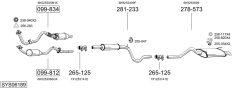BOSAL SYS06189 — Sistem de evacuare complet