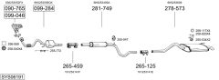 BOSAL SYS06191 — Sistem de evacuare complet
