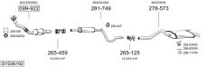 BOSAL SYS06192 — Sistem de evacuare complet