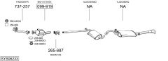 BOSAL SYS06233 — Выхлопная система в сборе