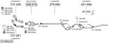 BOSAL SYS06235 — Выхлопная система в сборе
