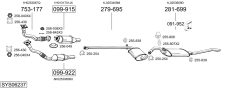 BOSAL SYS06237 — Выхлопная система в сборе