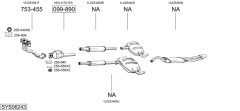 BOSAL SYS06243 — Выхлопная система в сборе