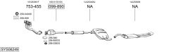 BOSAL SYS06249 — Выхлопная система в сборе