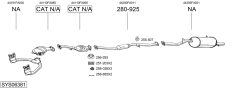 BOSAL SYS06381 — Sistem de evacuare complet